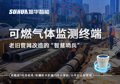 老旧管网改造的“智慧哨兵”：可燃气体监测终端如何重塑地下安全防线